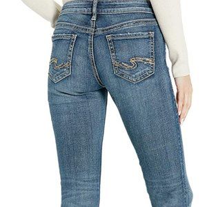 Silver Jeans Co. Suki Mid Rise Straight Leg Jeans 36 x 30